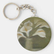 Calla's In Vase Keychain