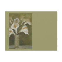 Calla's In Vase Post Card