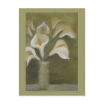 Calla's In Vase Postcard