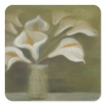 Calla's In Vase Square Stickers