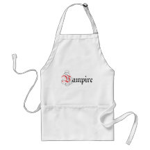 Calligraphic  Vampire Aprons