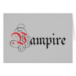 Calligraphic  Vampire cards