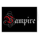 Calligraphic  Vampire cards