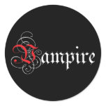Calligraphic  Vampire stickers