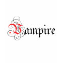 Calligraphic  Vampire t-shirts
