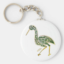 Calligraphy Bird (Stork) Key Chains