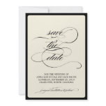{calligraphy} save the date invitations