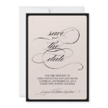 {calligraphy} save the date invitations