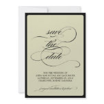 {calligraphy} save the date invitations