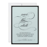 {calligraphy} save the date invitations
