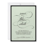 {calligraphy} save the date invitations