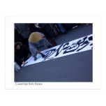 Calligraphy street art in Seoul, South Korea Postcards