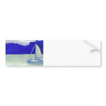 Calm Easy Sailing  CricketDiane Ocean Art Bumper Sticker