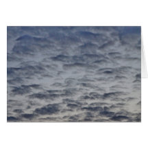 Calm Grey Whispy louds Card