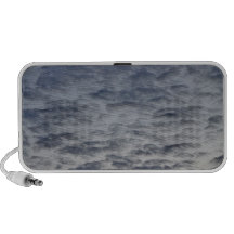 Calm Grey Whispy louds Travelling Speakers
