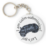 Calm Scottish Terrier keychains