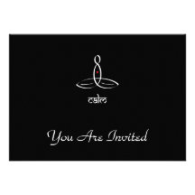 Calm - White Sanskrit style Custom Announcement