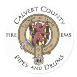 Calvert County Pipes and Drums Logo Sticker