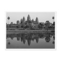 Cambodia | Angkor Wat Travel Photo B&W Postcard