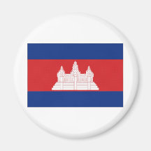 Cambodia National Flag Magnet