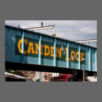 Camden Lock in London England posters