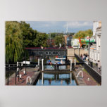 Camden Lock on Regents Canal, London England posters
