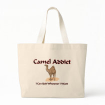 Camel Addict Tote Bags