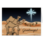 Camel Bethlehem Christmas Card