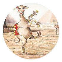Camel Dance Round Sticker