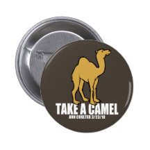 Camel Pinback Button