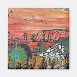 Camel Racing in the Outback Magnet