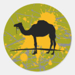 Camel Round Sticker