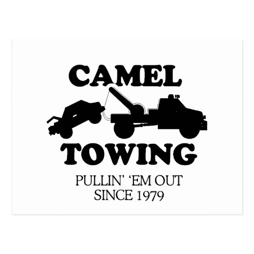 Camel Towing T-shirt Post Card