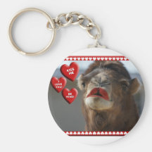 CAMEL VALENTINE - WEARING LIPSTICK - KISS ME! KEYCHAINS