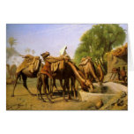 "Camels At the Trough", by Jean Leon Gerome Card