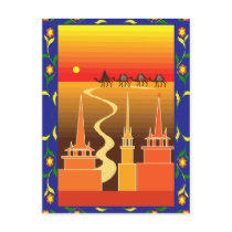 Camels beyond the city