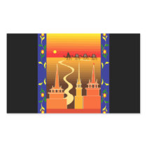 Camels beyond the city