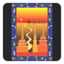 Camels beyond the city