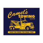 camel's towing company postcards