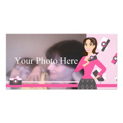 Camera Girl Photo Card by trennea