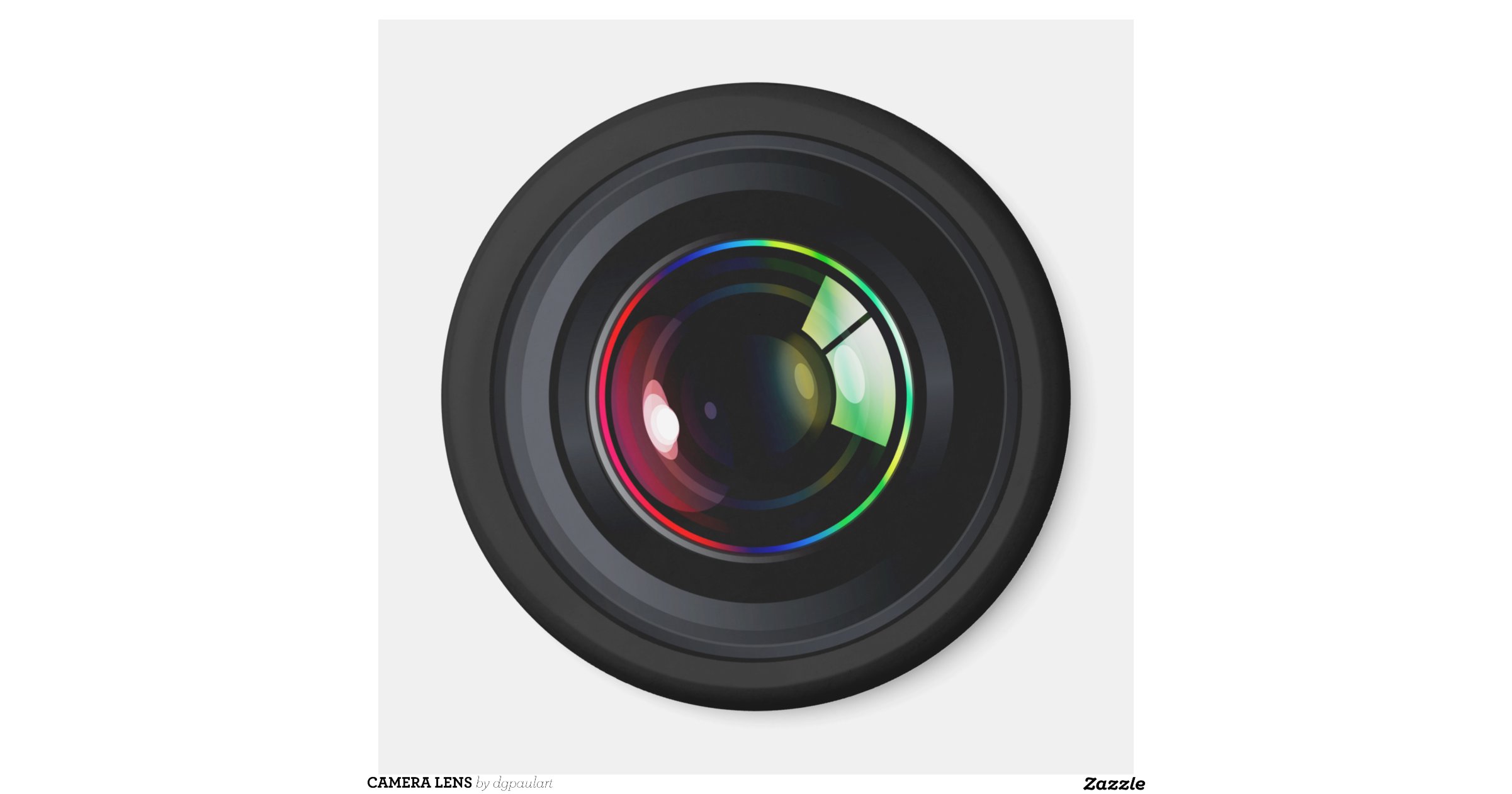 CAMERA LENS 6 CM ROUND Zazzle