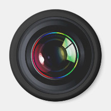 CAMERA LENS REFRIGERATOR MAGNETS