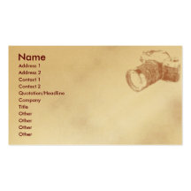Camera Profile Card Business Cards