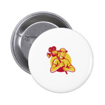cameraman movie director carrying vintage camera pinback button