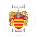 CAMERON FAMILY CREST -  CAMERON COAT OF ARMS stickers