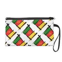 Cameroon Brush Flag Wristlet
