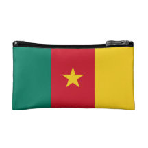 Cameroon Flag Cosmetic Bag