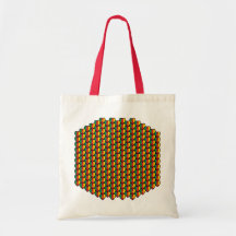 Cameroon Flag Hearts Bag