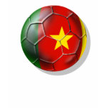 Cameroon flag soccer ball fans gear t-shirts