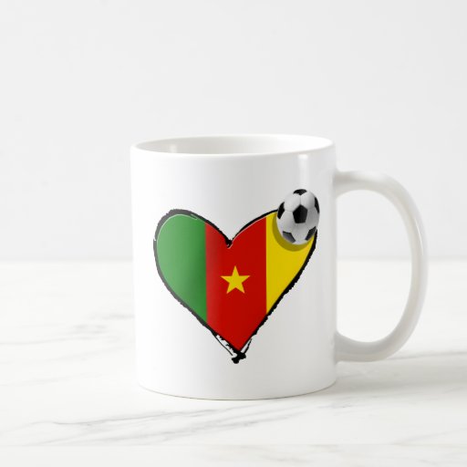 Cameroon love Cameroun football heart Coffee Mug